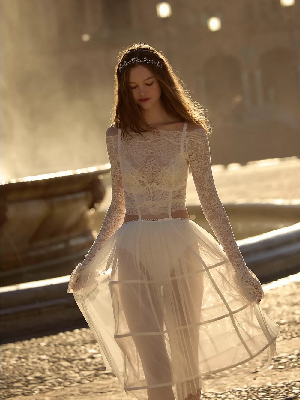 For Love & Lemons Blushing Blooms Midi Slip Dress - Picture 5 of 7
